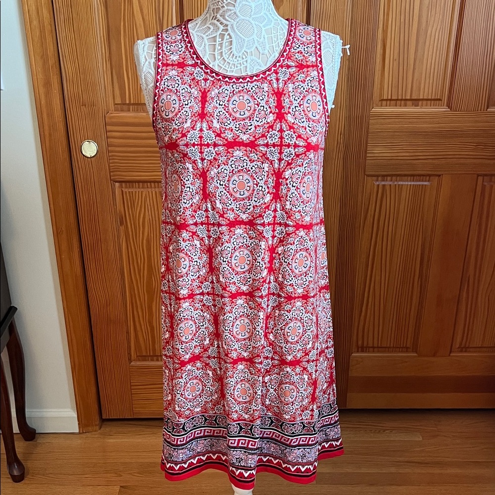 Max Studio Patterned Sun Dress - image 1